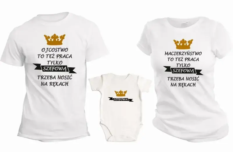 Koszulki dla rodziców i dzieci – wyjątkowe zestawy na każdą okazję