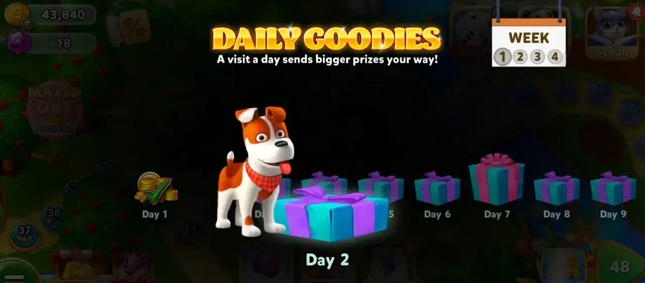 Uroczy piesek zaprasza do zbierania darmowe monety solitaire grand harvest. Codzienne nagrody czekają!