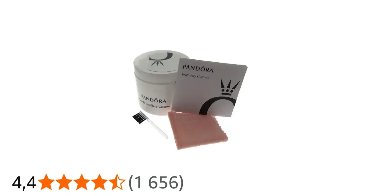 Zestaw do czyszczenia biżuterii Pandora: płyn, szczoteczka, ściereczka i instrukcja. Dowiedz się, ile kosztuje czyszczenie pandory.