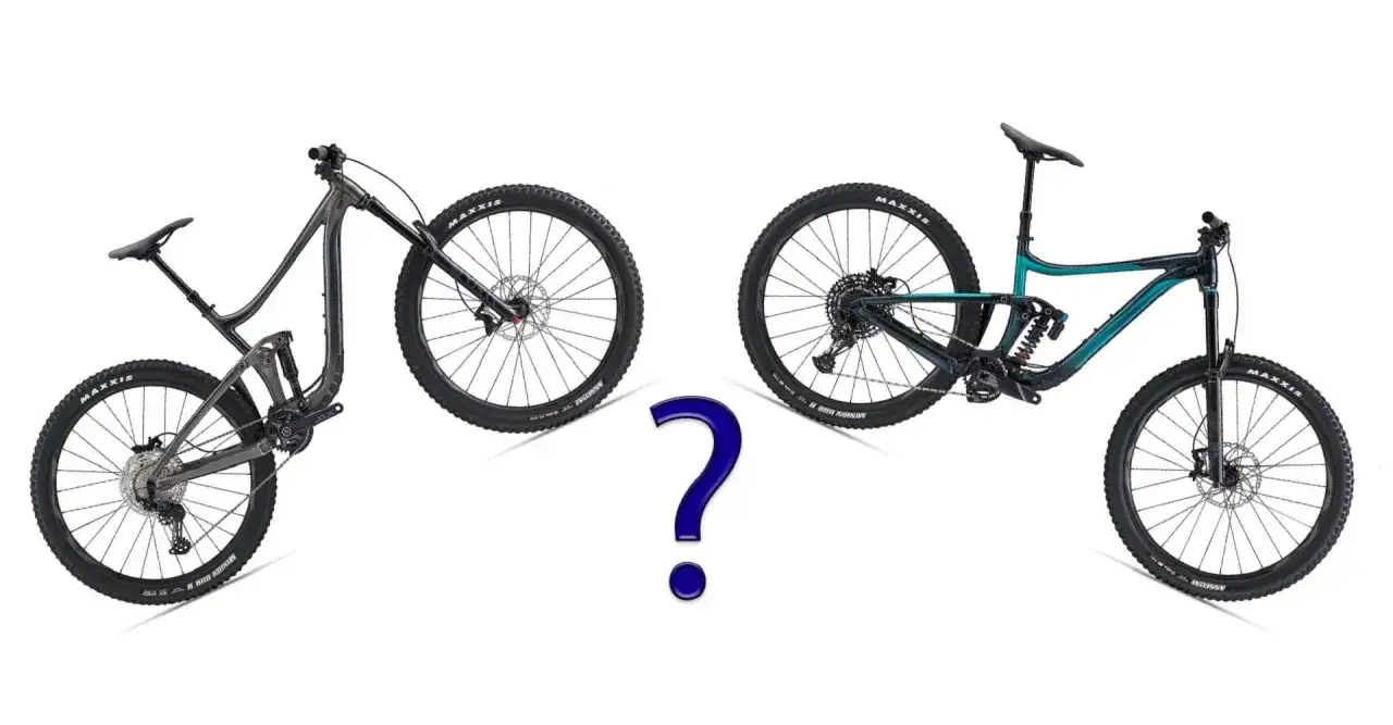 Dwa rowery górskie, jeden z amortyzatorem powietrznym, drugi sprężynowym. Który wybrać?