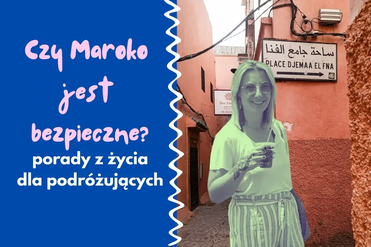 Kobieta cieszy się drinkiem w Maroku, zastanawiając się, czy Maroko jest bezpieczne dla kobiet. Porady dla podróżujących.