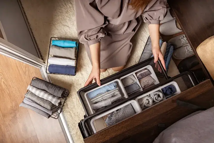 Jak składać swetry w szafie, aby zaoszczędzić miejsce i uniknąć zagnieceń