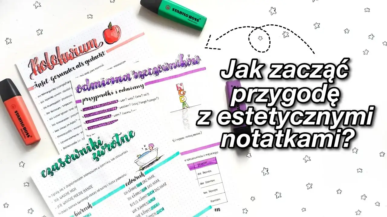 Jak robić ładne notatki w zeszycie, by ułatwić naukę i zapamiętywanie