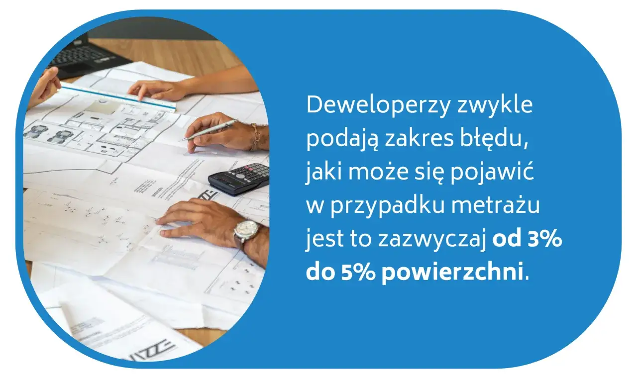 Odbiór domu od dewelopera: błąd metrażu zwykle wynosi 3-5%. Rysunki techniczne i kalkulator pomagają w weryfikacji.