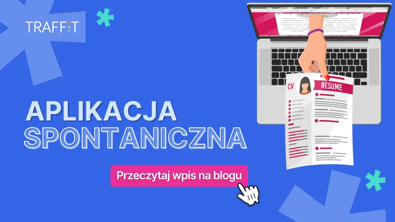 Aplikacja spontaniczna: jak napisać CV do wysyłania mailem bez ogłoszenia. Grafika z laptopem i CV.