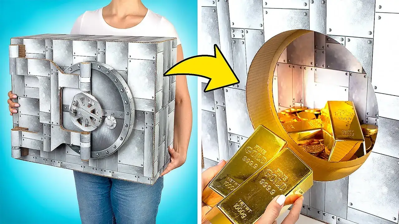 Jak zrobić sejf z kartonu - prosta instrukcja na kreatywny projekt