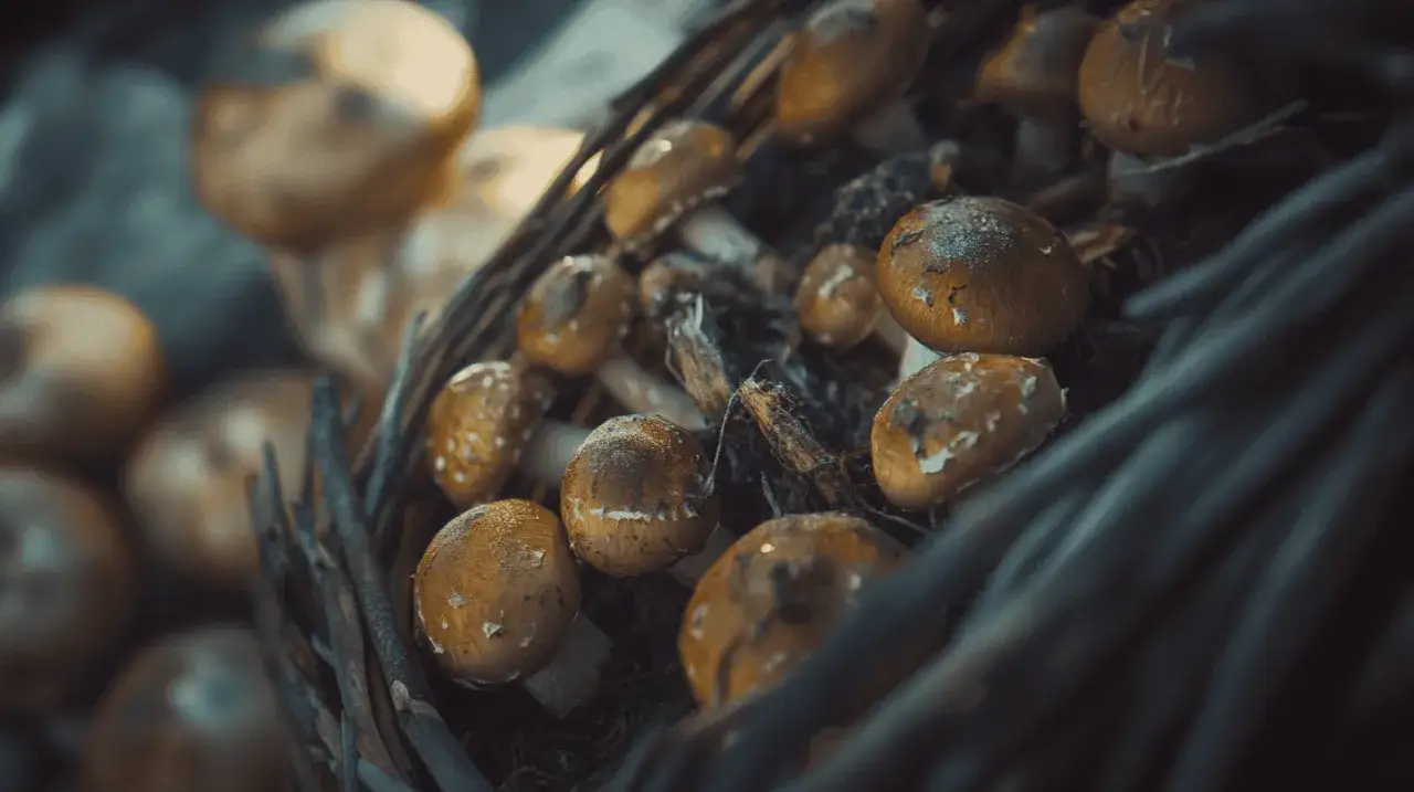 Koszyk pełen świeżych maślaków. Zastanawiasz się, czy maślaki można mrozić? Tak, można je mrozić po wcześniejszym oczyszczeniu i ewentualnym podsmażeniu.