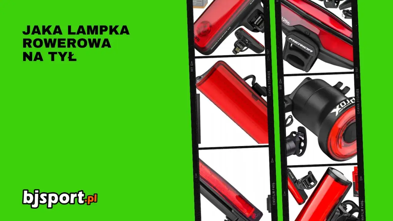 Różne modele czerwonego światła pozycyjnego z tyłu roweru, zapewniające bezpieczeństwo.