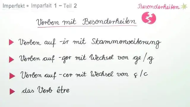 Die Bildung des Imparfait: So vermeidest du häufige Fehler