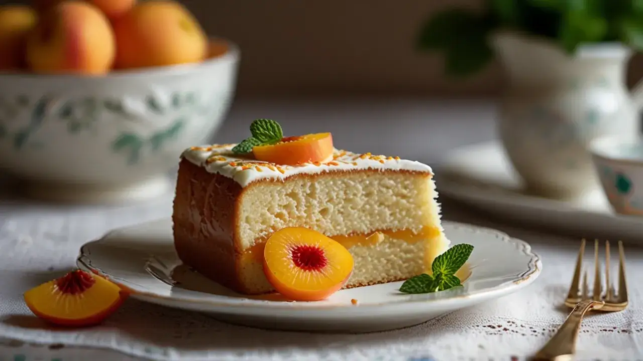 Ciasto jogurtowe z brzoskwiniami i budyniem: Idealny wybór na przyjęcie