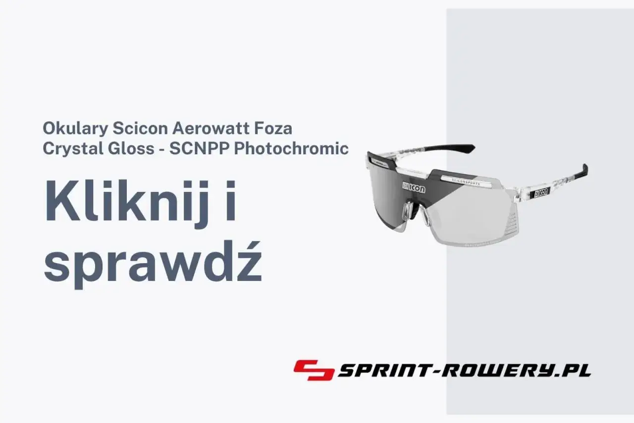 Okulary sportowe Scicon Aerowatt z soczewkami fotochromowymi.