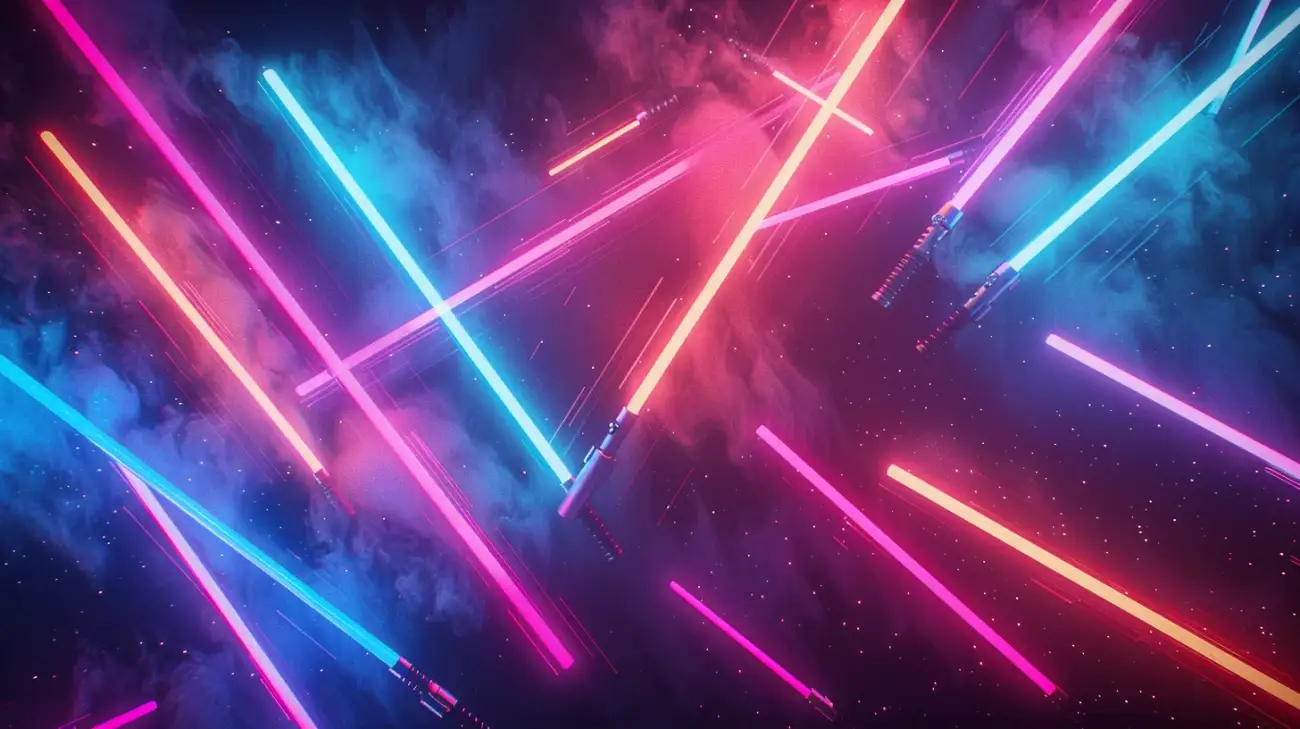 Miecze świetlne RGB - kolorowe oświetlenie w akcji