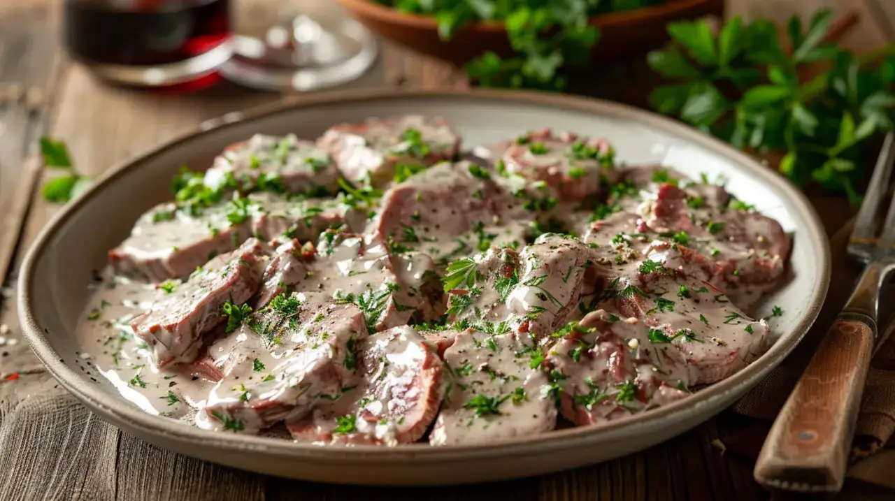Ozór wołowy w sosie chrzanowym: klasyk polskiej kuchni na nowo odkryty