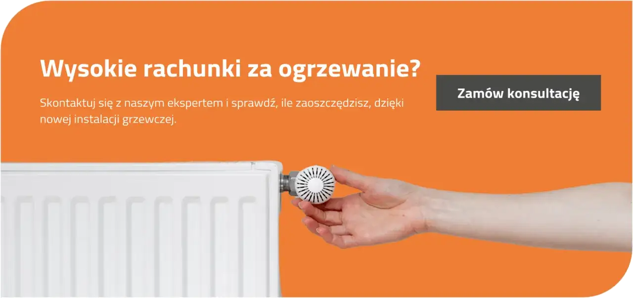 Ręka reguluje termostat grzejnika. Dowiedz się, jak obliczyć zapotrzebowanie energetyczne domu i obniżyć rachunki.