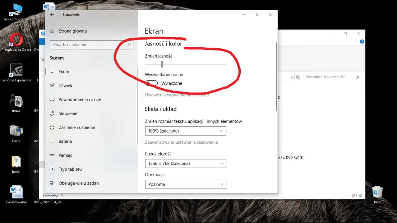 Jak zmniejszyć jasność ekranu w Windows 7 i poprawić komfort pracy