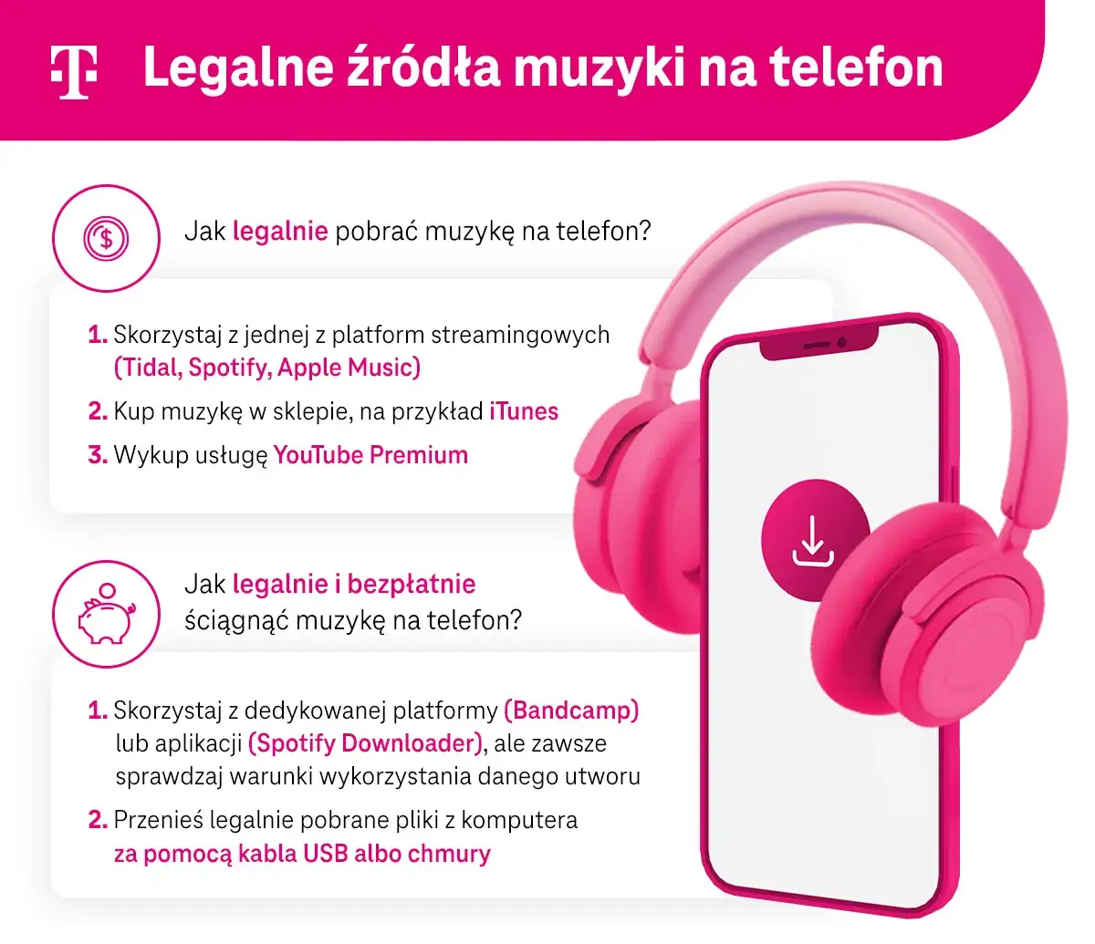 Jak szybko i legalnie pobrać muzykę na telefon - wszystko co musisz wiedzieć