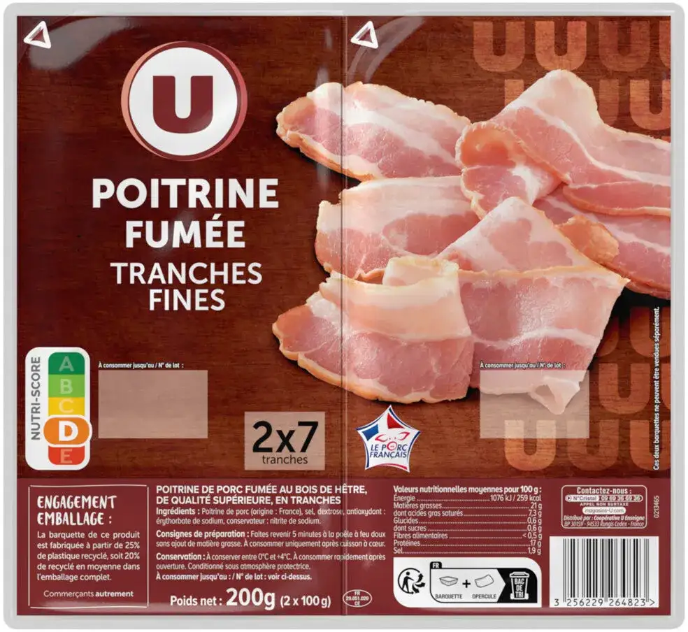 Calorie poitrine de porc grillée : informations nutritionnelles essentielles