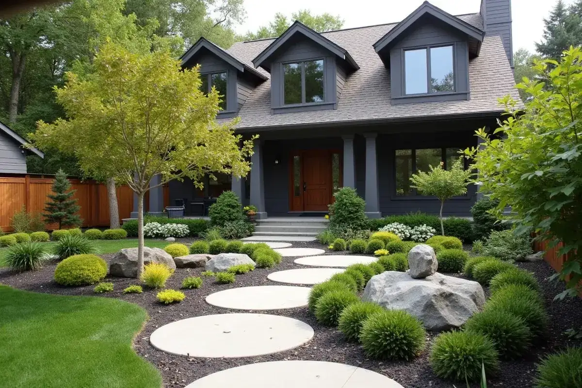 Ogród przed domem: Wizytówka! Jak go urządzić krok po kroku?