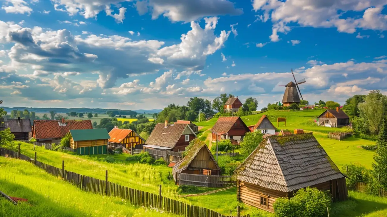 Skansen w Nadolu na Kaszubach: odkryj tradycyjną architekturę regionu