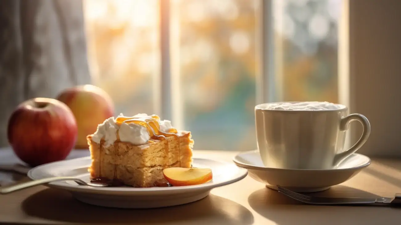 Ciasto z Jabłkami i Śmietaną - Idealne połączenie do kawy