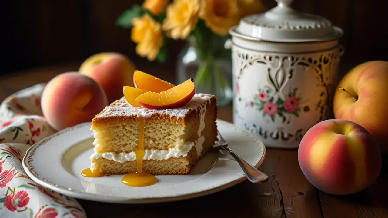 Biszkopt z brzoskwiniami z puszki: Przepisy i triki na idealne ciasto