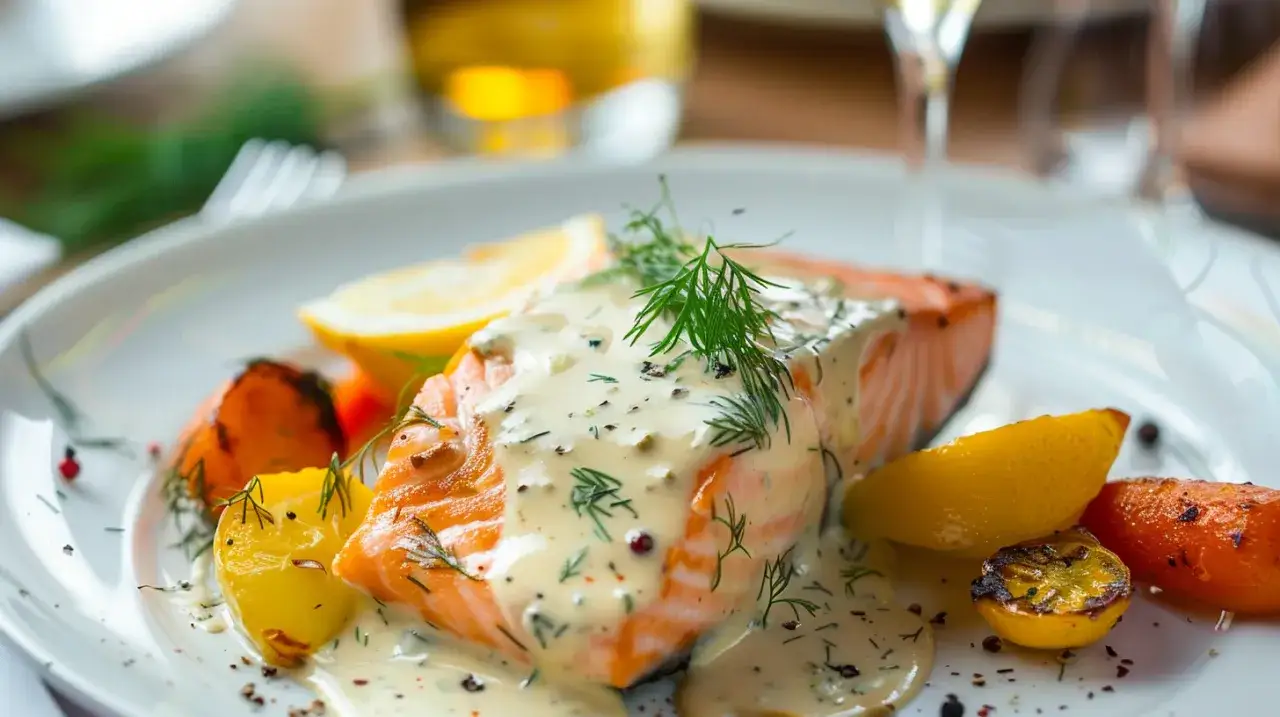 Łosoś w sosie musztardowym: elegancki obiad, który zachwyci gości