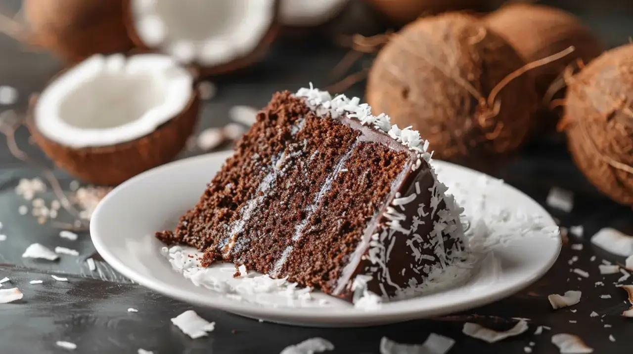 Ciasto czekoladowe z wiórkami: Kokosowy raj na talerzu w 30 minut