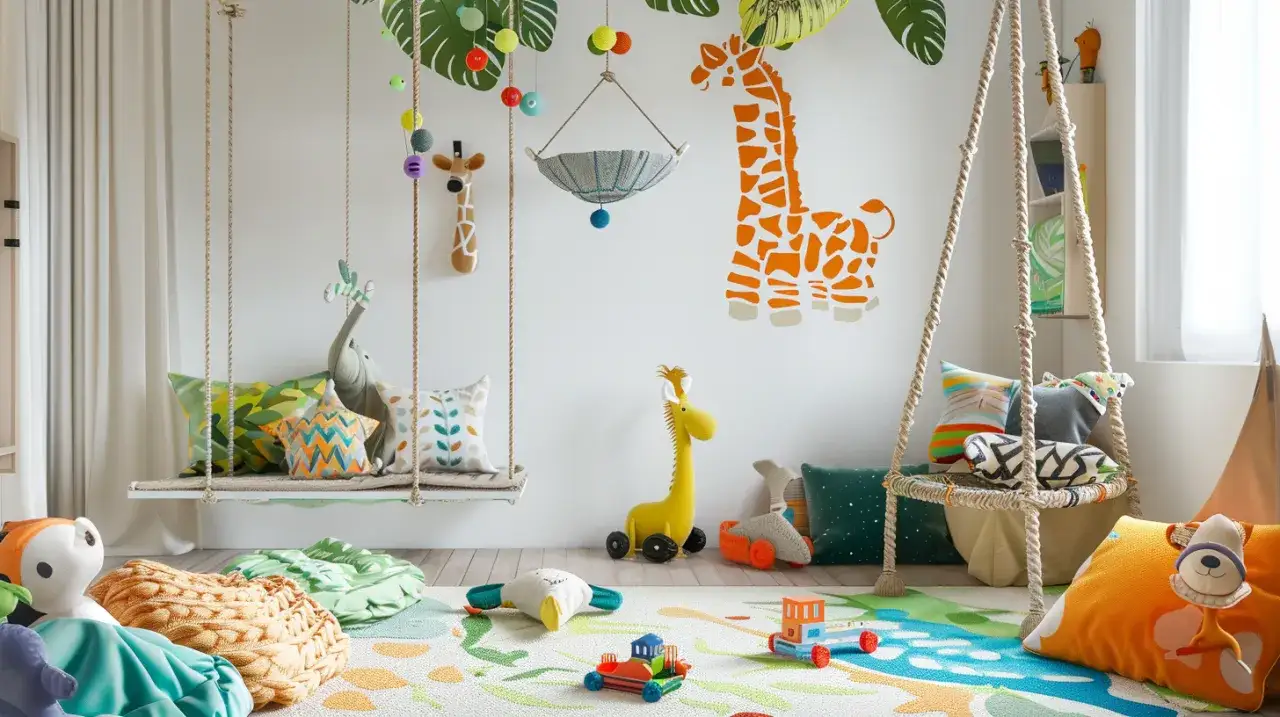 Huśtawka w pokoju dziecka – jak urządzić pokój dziecięcy?