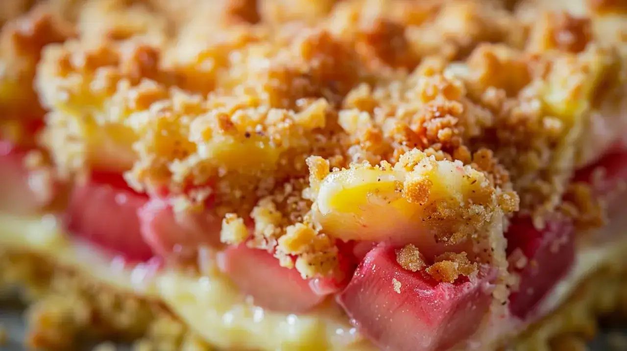 Puszyste ciasto z rabarbarem i delikatną pianką: Zachwycający przysmak