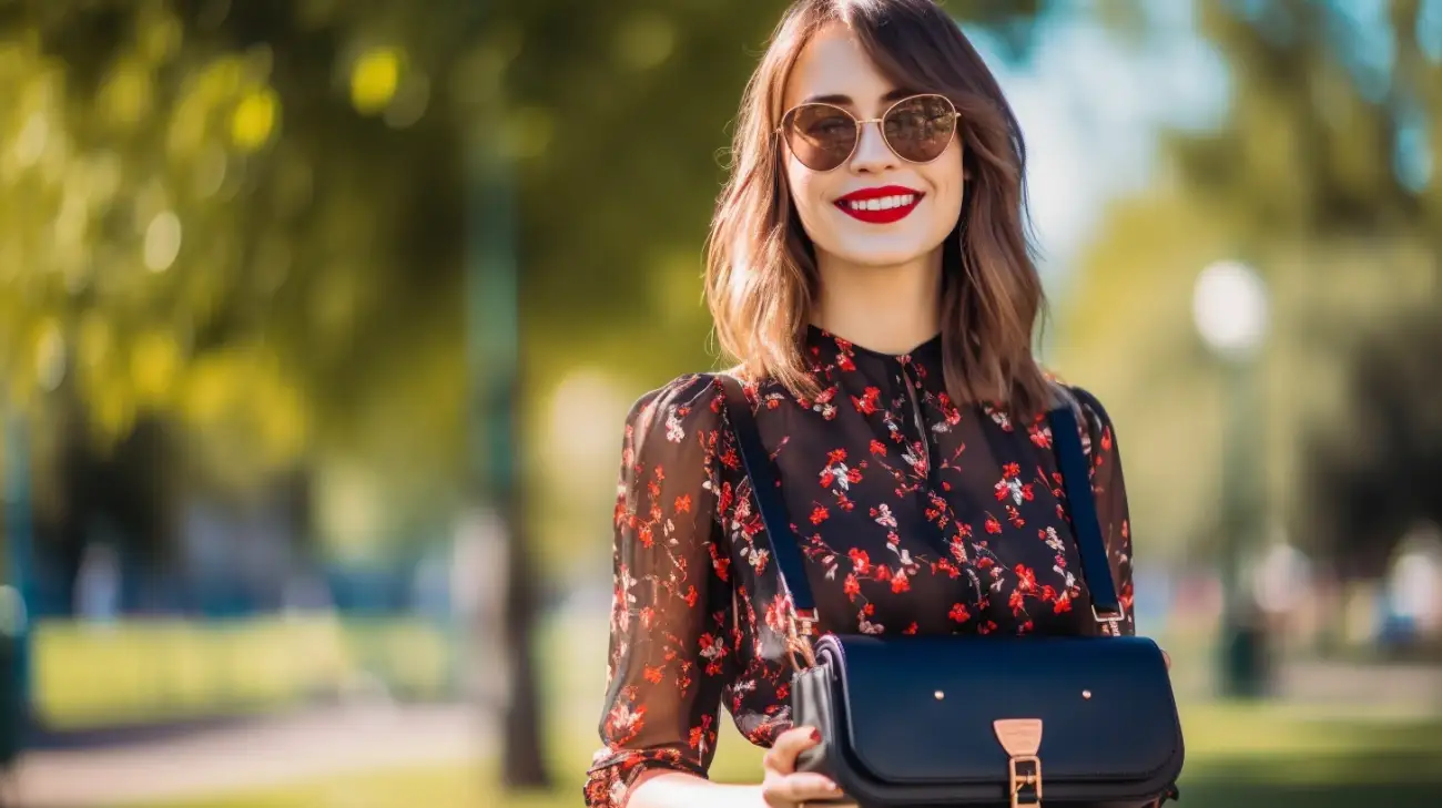 Odkryj Czarną Sukienkę w Czerwone Kwiaty - Perfect Match do Twojego Stylu Midi