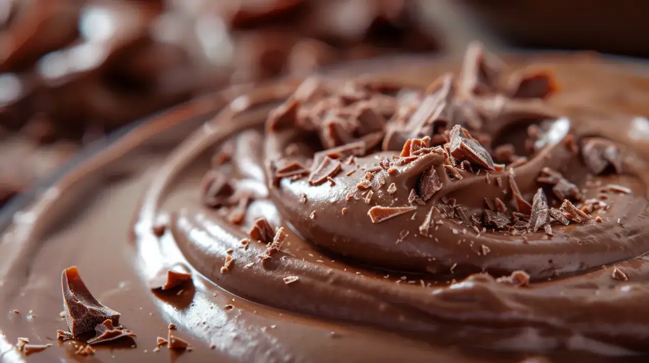 Krem z Nutelli, mascarpone, śmietany i wiórków czekoladowych