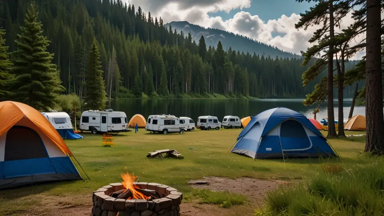 Najlepsze miejsce na kemping? Urokliwe pole namiotowe w Mrągowie