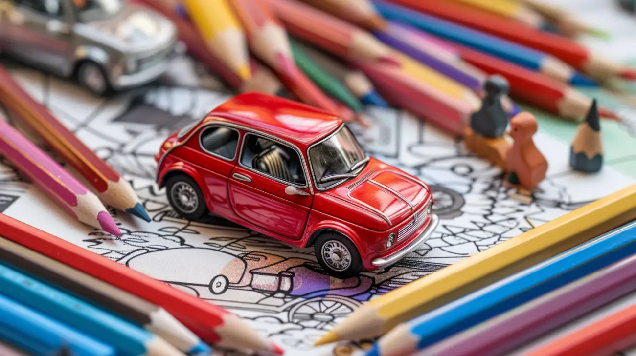 Kultowy maluch: kolorowanka z Fiatem 126p do druku dla miłośników aut