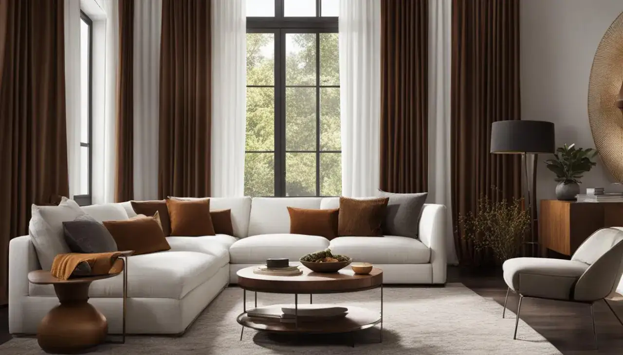 Jakie zasłony do białych ścian i brązowych mebli - kompletny poradnik wyboru