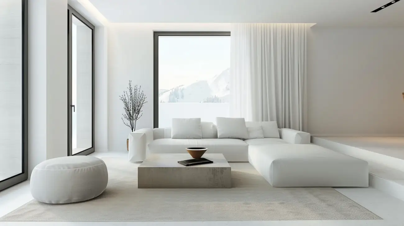 Ukryty karnisz wpuszczany w sufit - subtelnośc i minimalizm