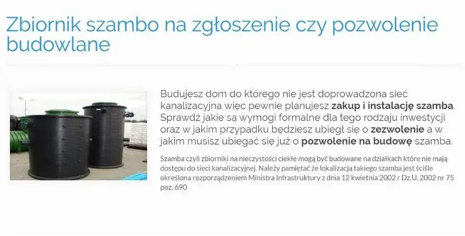 Czy potrzebujesz pozwolenia na budowę szamba? Sprawdź przepisy