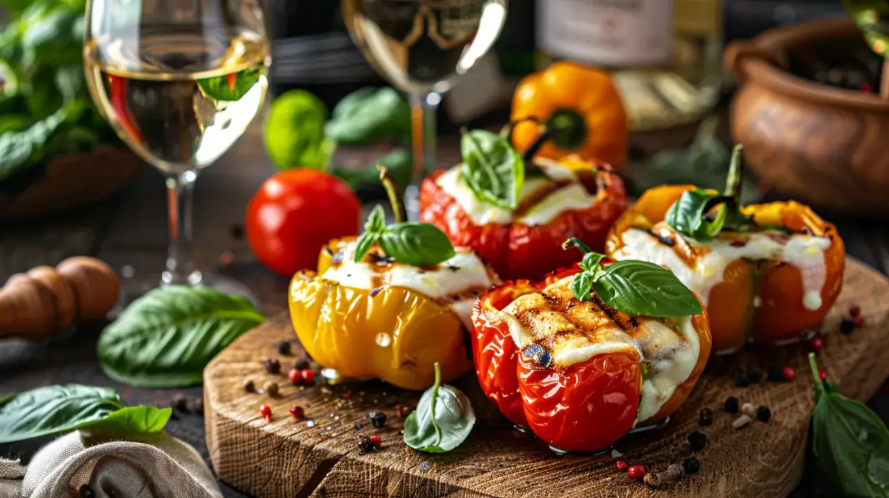 Papryka z grilla z mozzarellą: błyskawiczna przekąska na letnią imprezę