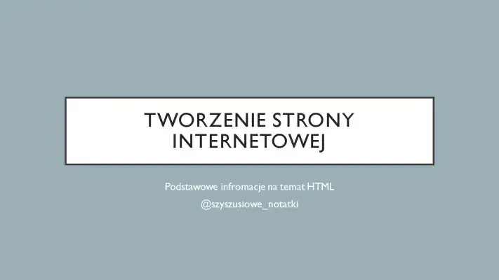 Jak zrobić fajną stronę HTML i wyróżnić się w sieci