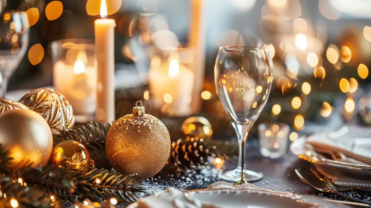 Złote dekoracje na Boże Narodzenie: elegancja i blask