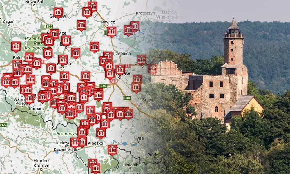 Oto skarby zamków Dolnego Śląska z tajemniczą mapą. 5 must-see