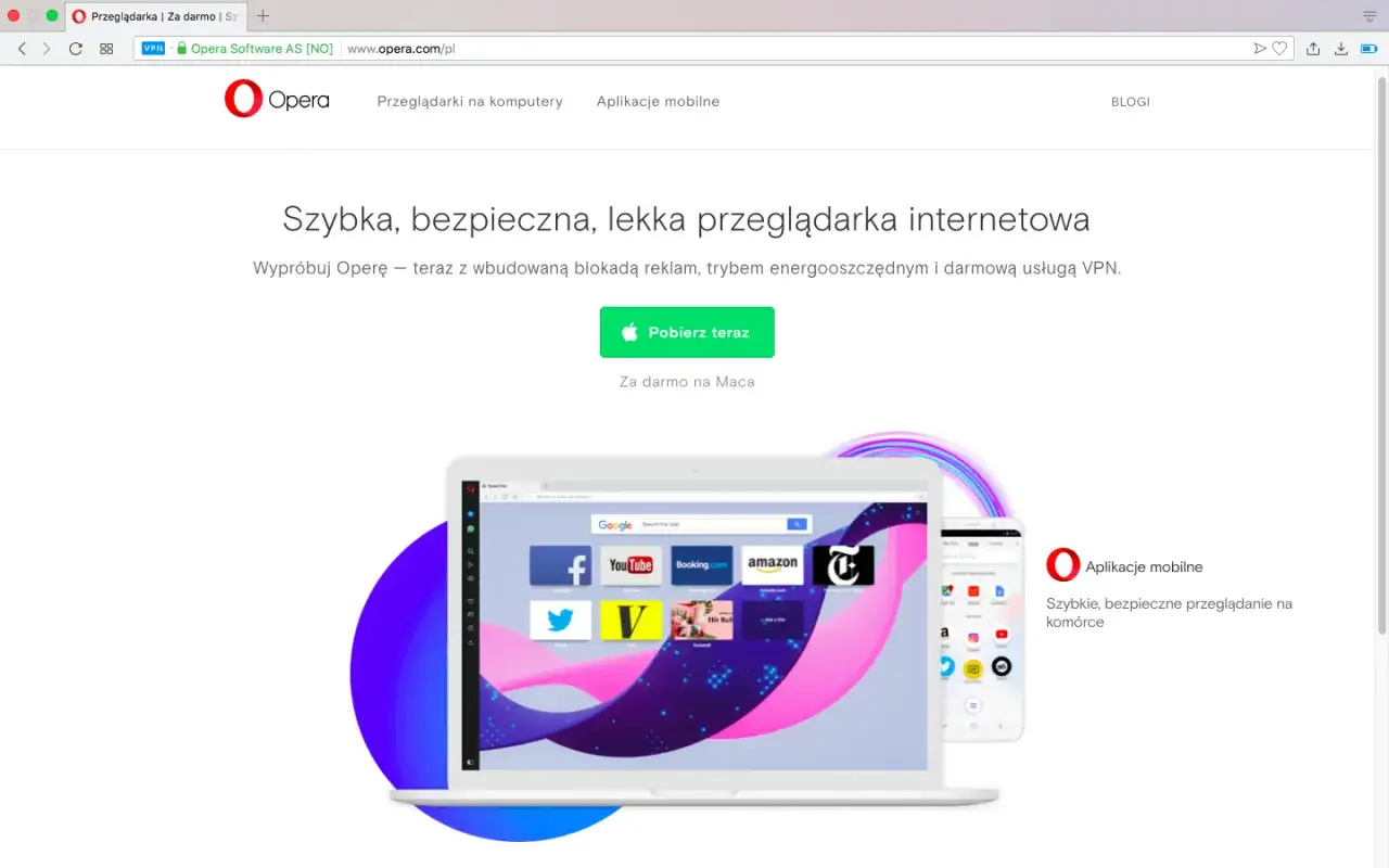 Jak włączyć VPN w Operze i zwiększyć swoją prywatność online