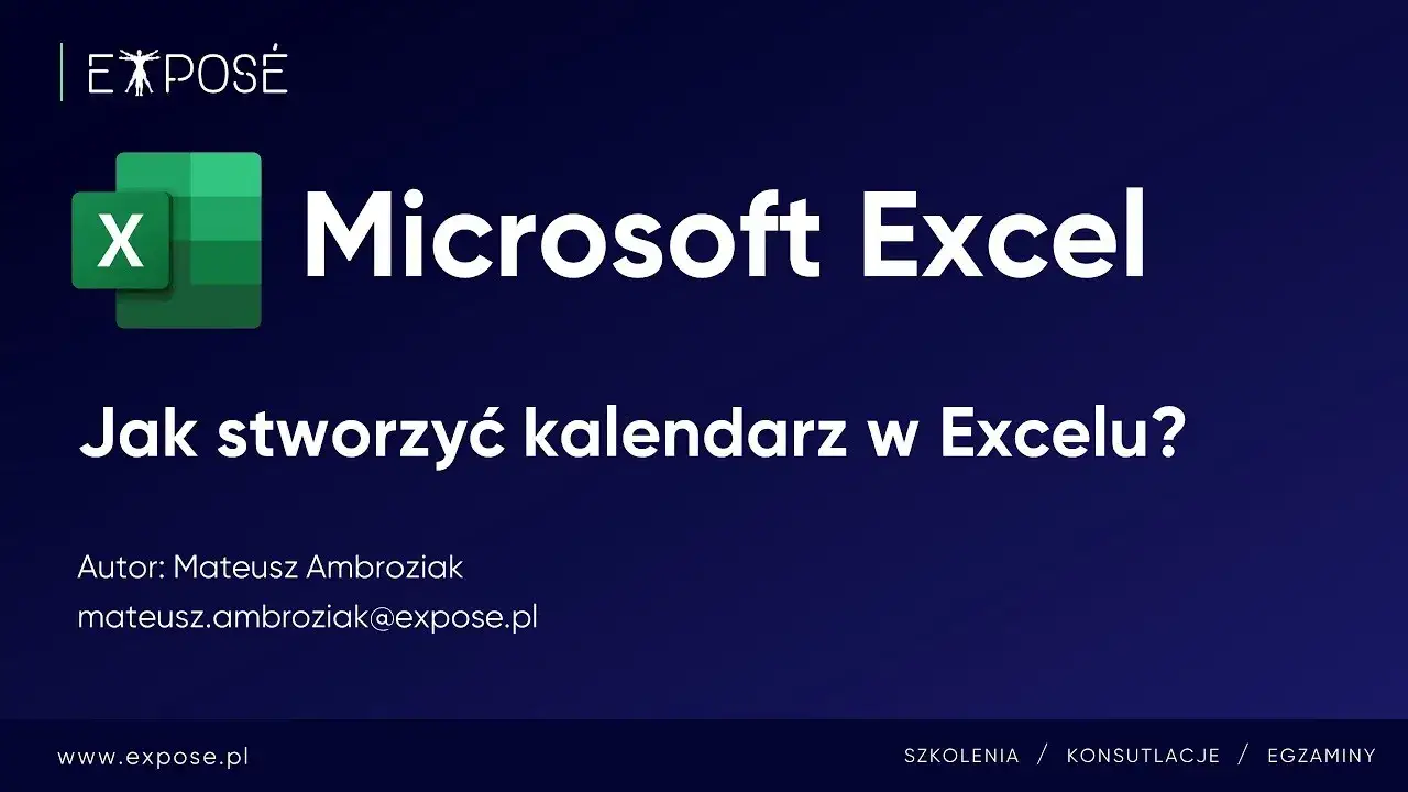 Jak wstawić kalendarz do Excela - proste metody, które zaskoczą