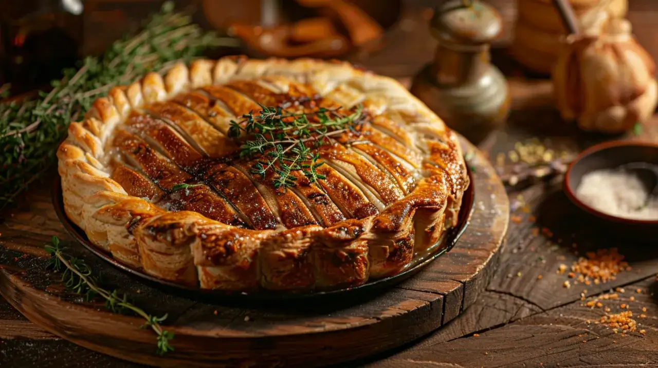 Pasztet z drobiu z pieczarkami, cebulą i majerankiem