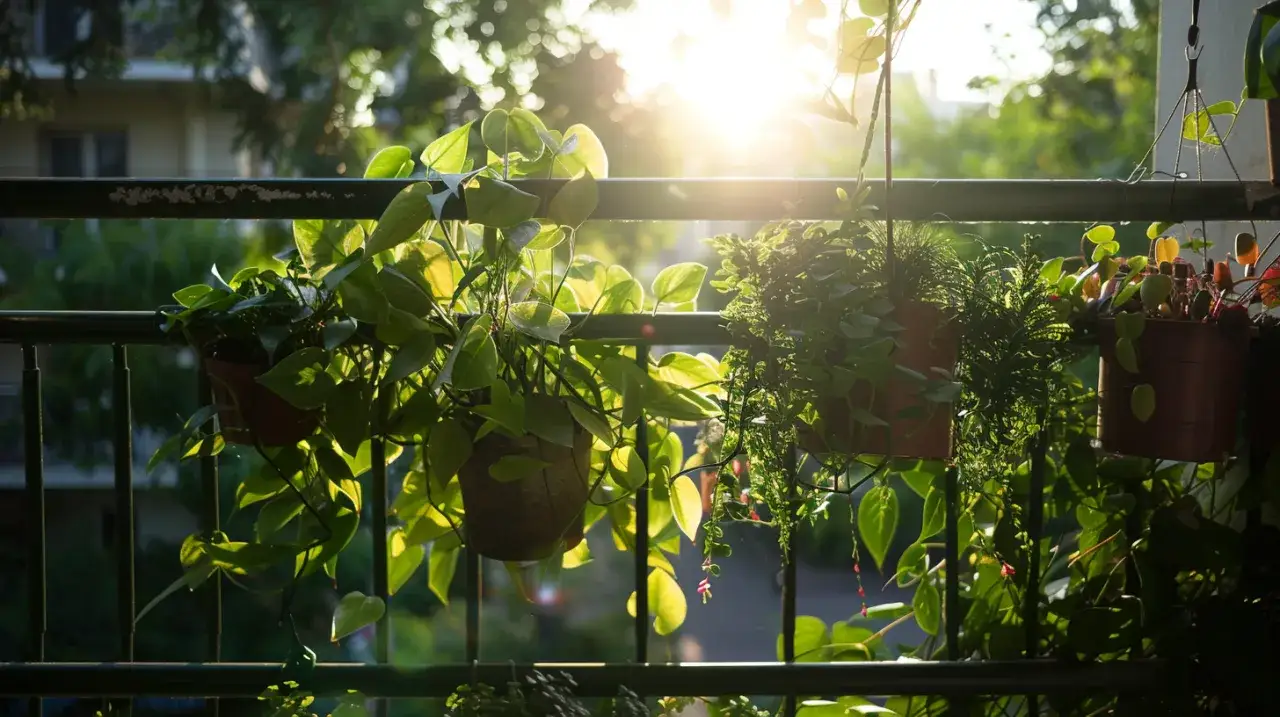 Kwiaty balkonowe zwisające zielone: Top 5 łatwych w uprawie