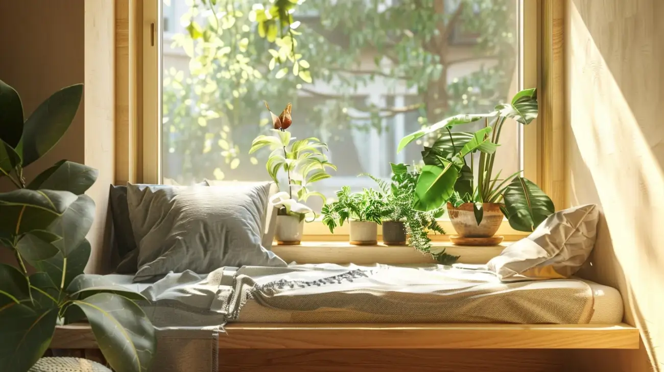 Parapet jako siedzisko - pomysł na dodatkowe miejsce w domu