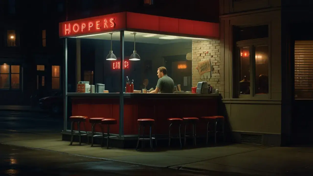 Nocne marki Edwarda Hoppera: analiza tematyki i stylu obrazu