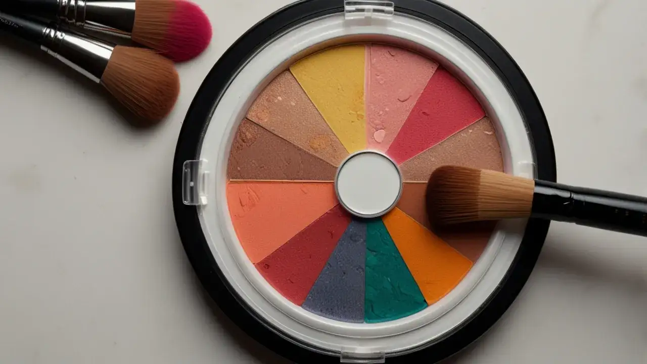 Koło barw w makijażu: kompletna instrukcja dobierania kolorów kosmetyków