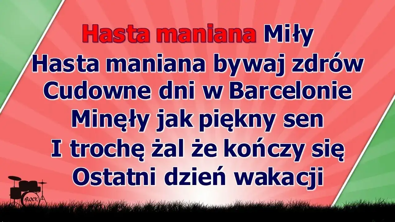 Wakacje minęły jak sen kolorowy - tekst piosenki Ireneusza Jaremy