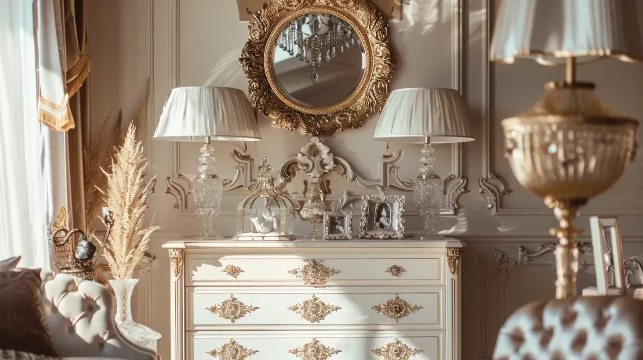 Komoda glamour – Luksusowy styl do salonu: jak urządzić elegancko?