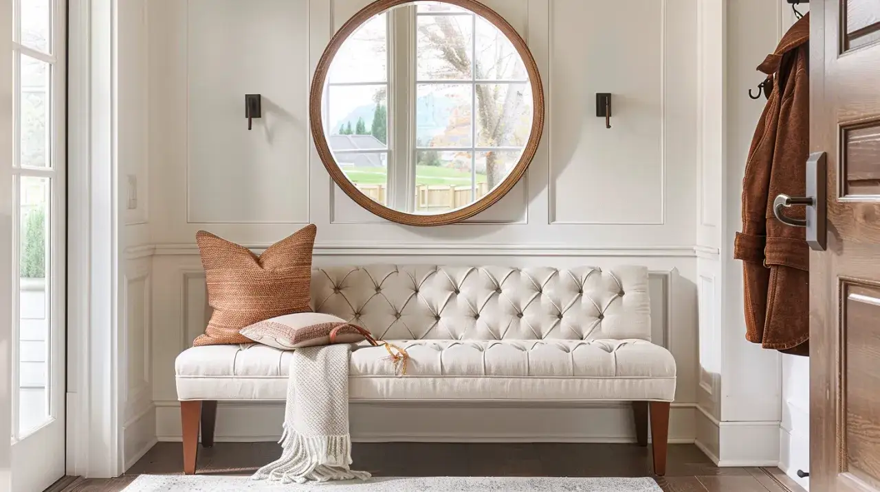 Pikowane siedzisko do przedpokoju – Praktyczne rozwiązania do przedpokoju